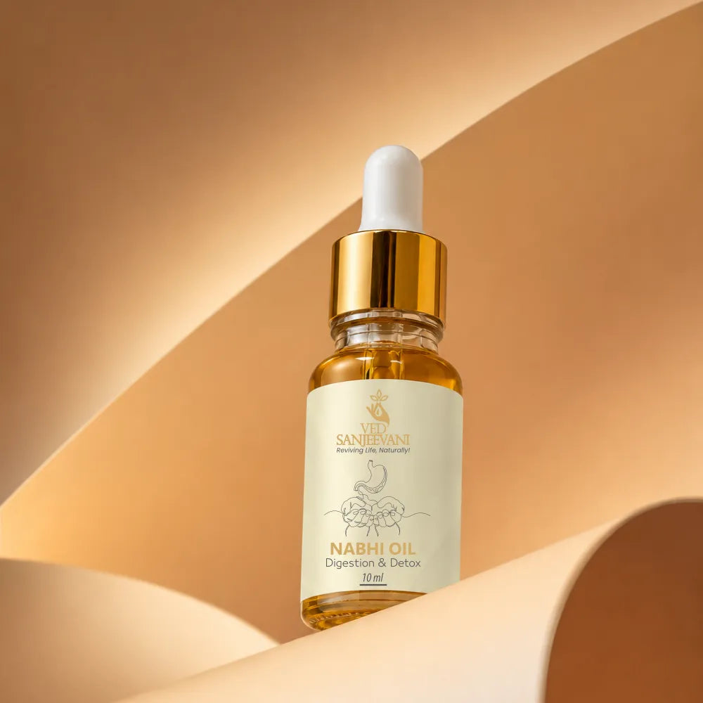 Digestion & Detox Nabhi Oil 10ml for bloating, acidity and gut health Ayurvedic belly button oil