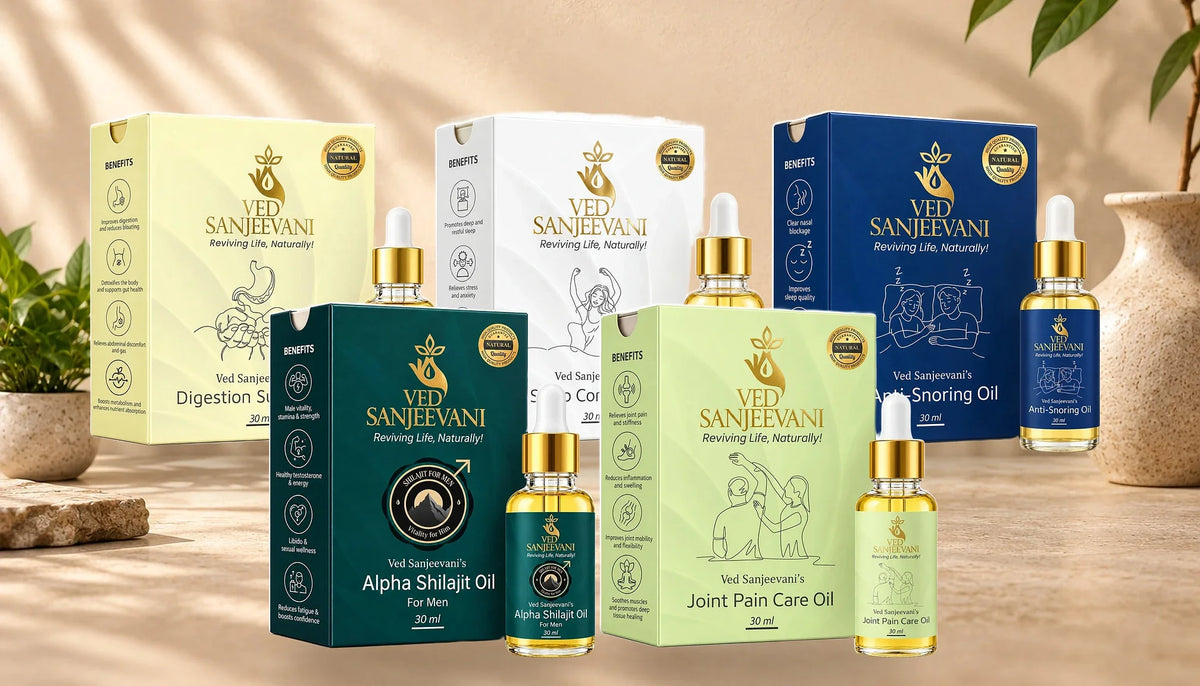 Ved Sanjeevani Nabhi Oils for belly button oiling