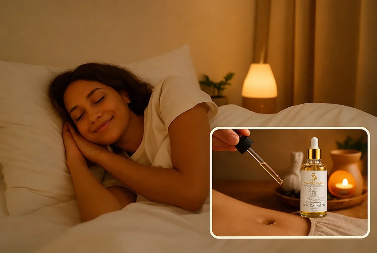 Deep sleep naturally with Sleep Comfort Nabhi Oil