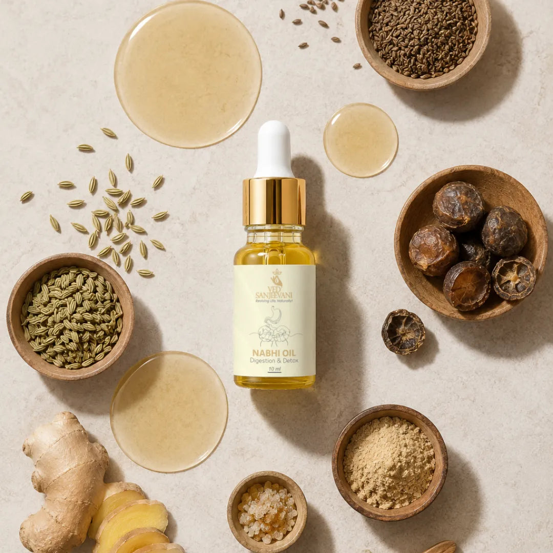Ayurvedic Nabhi Oil Online from Ved Sanjeevani
