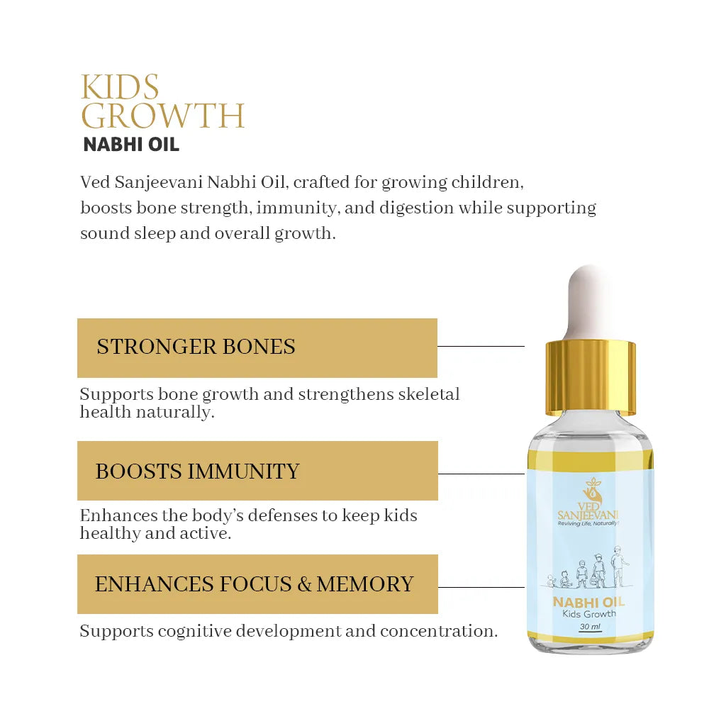 Kids Growth Nabhi Oil - How to Use Application Guide