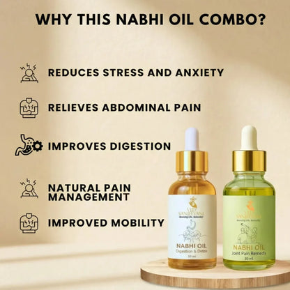 COMBO – Digestion Detox &amp; Joint Pain Relief Nabhi Oils