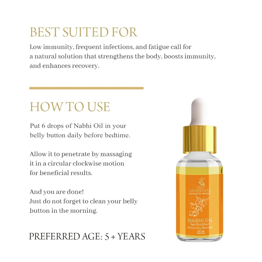 Sea Buckthorn Immunity Booster Nabhi Oil