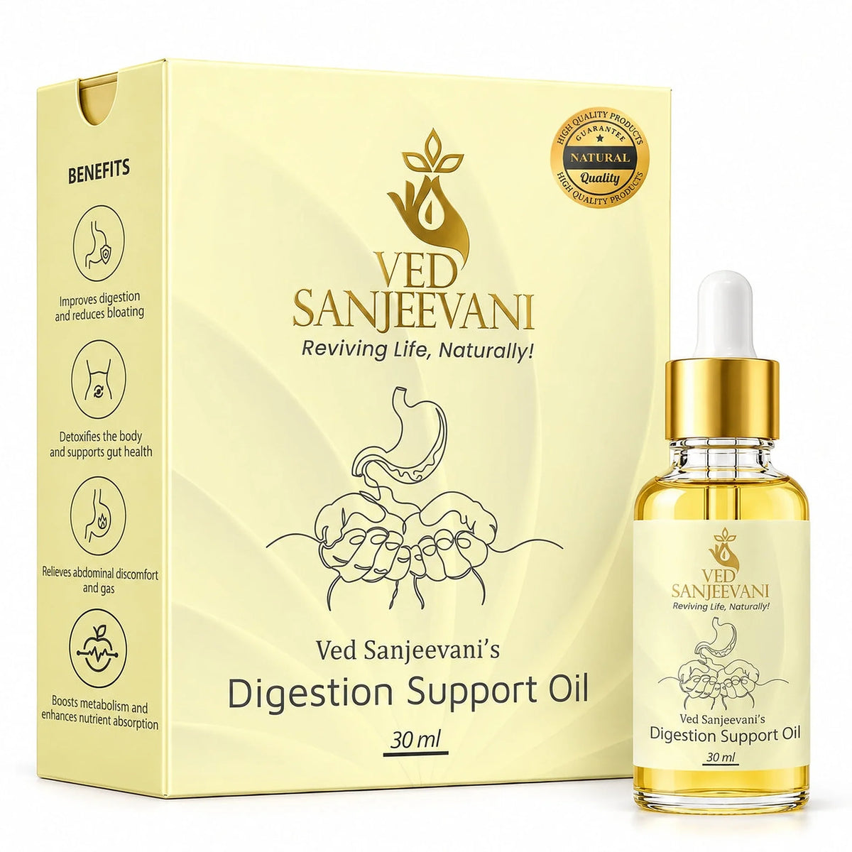 Digestion Support Oil 30 ml - box and bottle