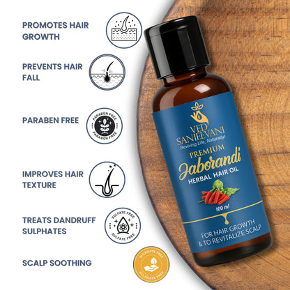 Premium Jaborandi Herbal Hair Oil –for Rapid Hair Growth