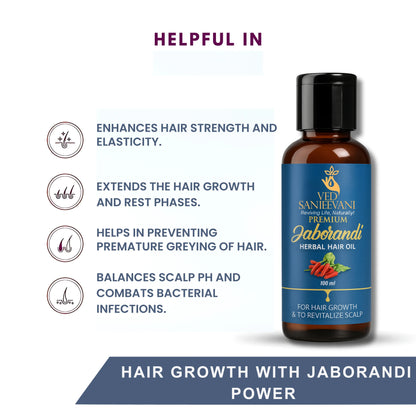 Premium Jaborandi Herbal Hair Oil –for Rapid Hair Growth