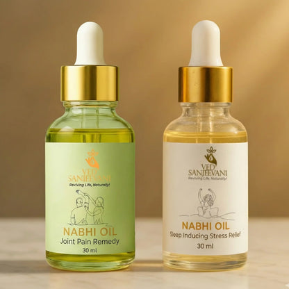 COMBO of Sleep Inducing &amp; Joint Pain Relief – Ayurvedic Nabhi Oils for Restful Sleep, Calm &amp; Joint Support - Ved Sanjeevani Ayurvedic Product