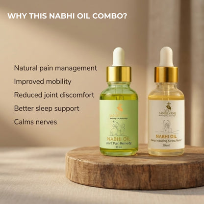 COMBO of Sleep Inducing &amp; Joint Pain Relief – Ayurvedic Nabhi Oils for Restful Sleep, Calm &amp; Joint Support - Key Ingredients and Ayurvedic Herbs